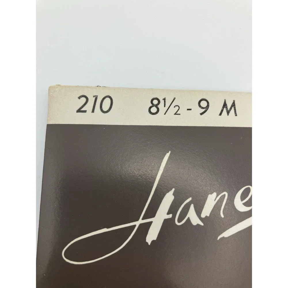 Vtg Hanes 215 8.5-9.5M Barely There Seamless Nylon Stockings Cantrece‎ Runguard